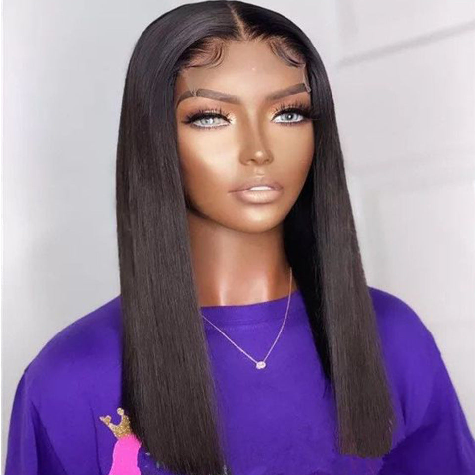 Double Drawn Bone Straight Human Hair Wigs Double Drawn Bone Straight Human Hair Wigs
